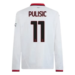 Camisola Futebol AC Milan 2024-25 Christian Pulisic #11 Alternativa Equipamento Homem Manga Comprida