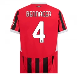 Camisola Futebol AC Milan Bennacer #4 2024-25 Principal Equipamento Homem