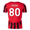 Camisola Futebol AC Milan Musah #80 2024-25 Principal Equipamento Homem