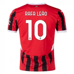 Camisola Futebol AC Milan Rafa Leao #10 2024-25 Principal Equipamento Homem