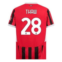 Camisola Futebol AC Milan Thiaw #28 2024-25 Principal Equipamento Homem