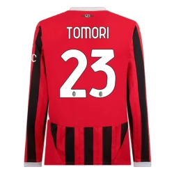 Camisola Futebol AC Milan Tomori #23 2024-25 Principal Equipamento Homem Manga Comprida