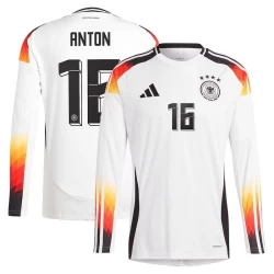 Camisola Futebol Alemanha Anton #16 UEFA Euro 2024 Principal Homem Equipamento Manga Comprida