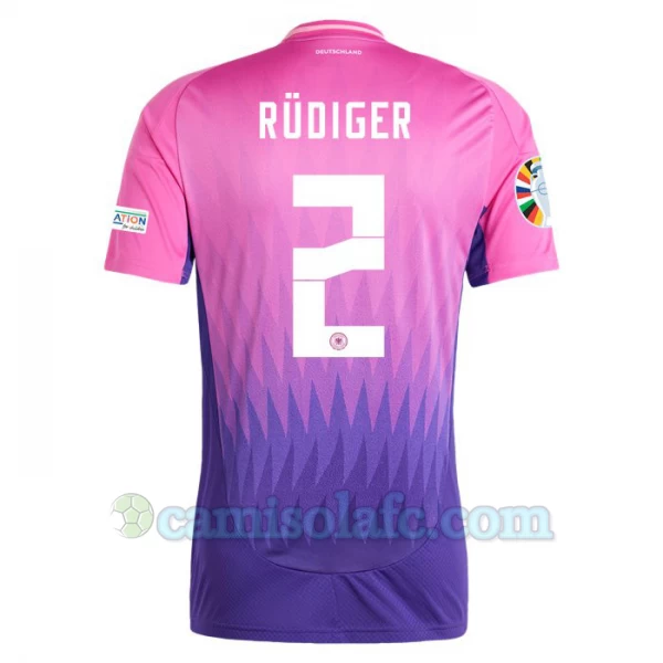 Camisola Futebol Alemanha Antonio Rudiger #2 UEFA Euro 2024 Alternativa Homem Equipamento