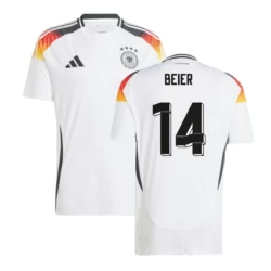 Camisola Futebol Alemanha Beier #14 UEFA Euro 2024 Principal Homem Equipamento