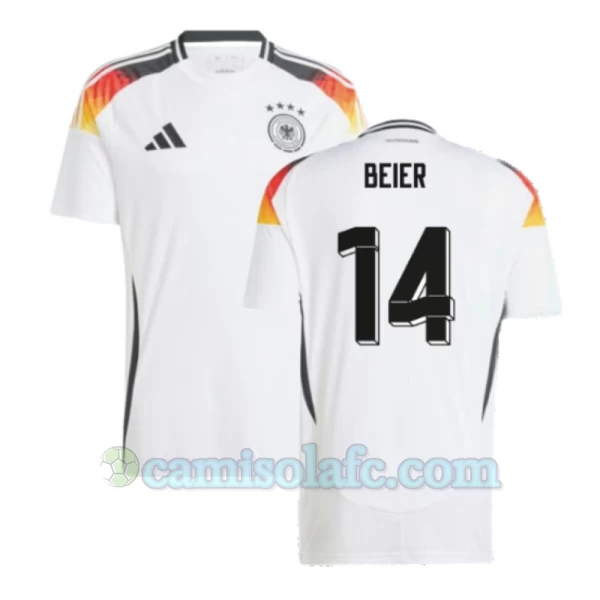 Camisola Futebol Alemanha Beier #14 UEFA Euro 2024 Principal Homem Equipamento