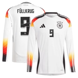 Camisola Futebol Alemanha Fullkrug #9 UEFA Euro 2024 Principal Homem Equipamento Manga Comprida