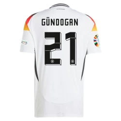 Camisola Futebol Alemanha İlkay Gündoğan #21 UEFA Euro 2024 Principal Homem Equipamento