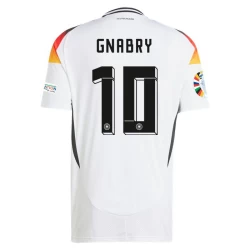 Camisola Futebol Alemanha Serge Gnabry #10 UEFA Euro 2024 Principal Homem Equipamento