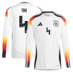 Camisola Futebol Alemanha Tah #4 UEFA Euro 2024 Principal Homem Equipamento Manga Comprida