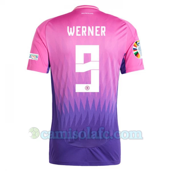 Camisola Futebol Alemanha Werner #9 UEFA Euro 2024 Alternativa Homem Equipamento