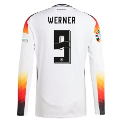 Camisola Futebol Alemanha Werner #9 UEFA Euro 2024 Principal Homem Equipamento Manga Comprida