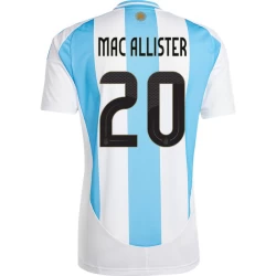 Camisola Futebol Argentina Mac Allister #20 Copa America 2024 Principal Homem Equipamento