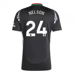 Camisola Futebol Arsenal FC 2024-25 Nelson #24 Alternativa Equipamento Homem