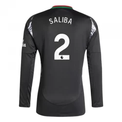 Camisola Futebol Arsenal FC 2024-25 William Saliba #2 Alternativa Equipamento Homem Manga Comprida