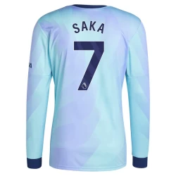 Camisola Futebol Arsenal FC Bukayo Saka #7 2024-25 Terceiro Equipamento Homem Manga Comprida