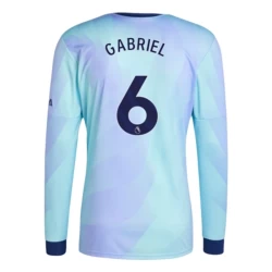 Camisola Futebol Arsenal FC Gabriel Magalhães #6 2024-25 Terceiro Equipamento Homem Manga Comprida