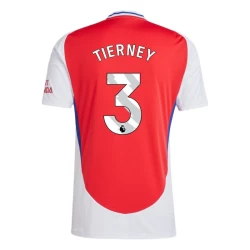 Camisola Futebol Arsenal FC Tierney #3 2024-25 Principal Equipamento Homem