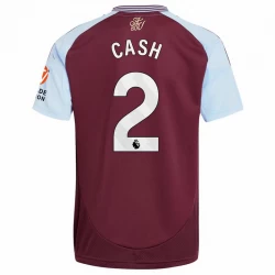 Camisola Futebol Aston Villa Cash #2 2024-25 Principal Equipamento Homem