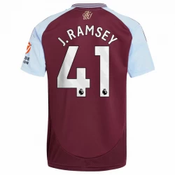 Camisola Futebol Aston Villa J. Ramsey #41 2024-25 Principal Equipamento Homem