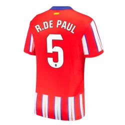 Camisola Futebol Atlético Madrid R.De Paul #5 2024-25 Principal Equipamento Homem