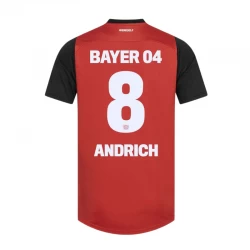 Camisola Futebol Bayer 04 Leverkusen Andrich #8 2024-25 Principal Equipamento Homem