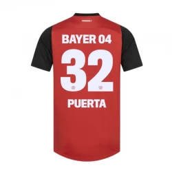 Camisola Futebol Bayer 04 Leverkusen Puerta #32 2024-25 Principal Equipamento Homem