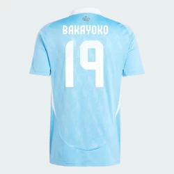 Camisola Futebol Bélgica Bakayoko #19 UEFA Euro 2024 Alternativa Homem Equipamento