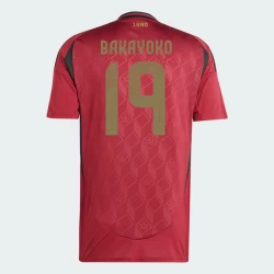 Camisola Futebol Bélgica Bakayoko #19 UEFA Euro 2024 Principal Homem Equipamento