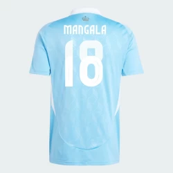 Camisola Futebol Bélgica Mangala #18 UEFA Euro 2024 Alternativa Homem Equipamento