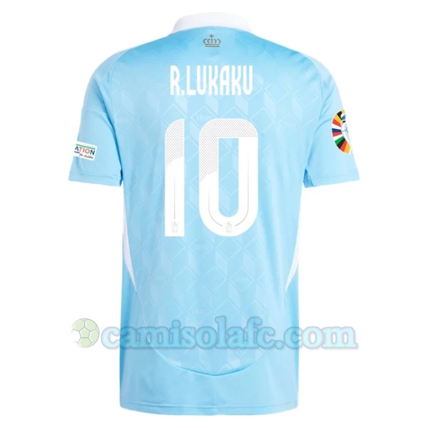 Camisola Futebol Bélgica R. Lukaku #10 UEFA Euro 2024 Alternativa Homem Equipamento