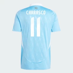 Camisola Futebol Bélgica Yannick Carrasco #11 UEFA Euro 2024 Alternativa Homem Equipamento