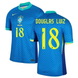 Camisola Futebol Brasileira Douglas Luiz #18 Copa America 2024 Alternativa Homem Equipamento