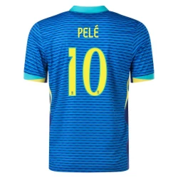 Camisola Futebol Brasileira Pele #10 Copa America 2024 Alternativa Homem Equipamento