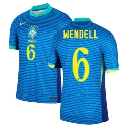 Camisola Futebol Brasileira Wendell #6 Copa America 2024 Alternativa Homem Equipamento