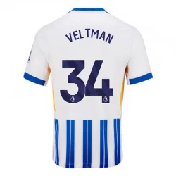 Camisola Futebol Brighton Hove Albion Veltman #34 2024-25 Principal Equipamento Homem