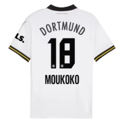 Camisola Futebol BVB Borussia Dortmund Moukoko #18 2024-25 Terceiro Equipamento Homem