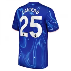 Camisola Futebol Chelsea FC Moisés Caicedo #25 2024-25 Principal Equipamento Homem