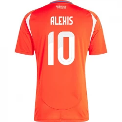 Camisola Futebol Chile Alexis Sánchez #10 Copa America 2024 Principal Homem Equipamento