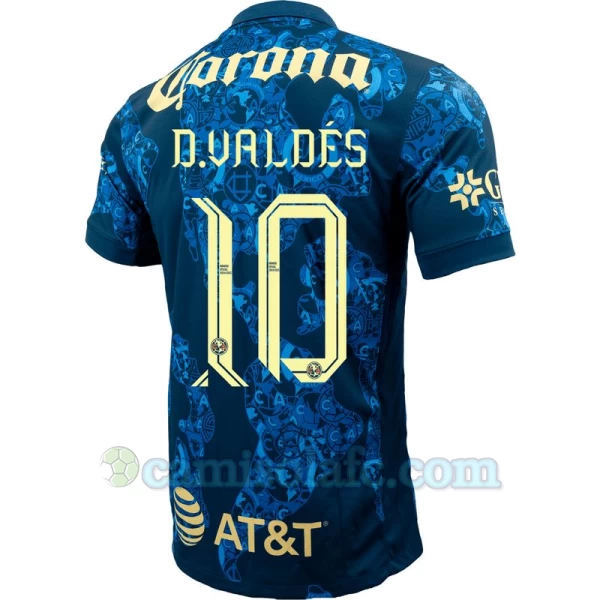 Camisola Futebol Club América 2024-25 D. Valdes #10 Alternativa Equipamento Homem