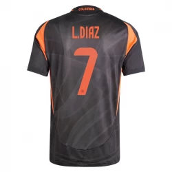 Camisola Futebol Colômbia L. Diaz #7 Copa America 2024 Alternativa Homem Equipamento