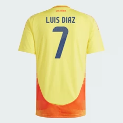 Camisola Futebol Colômbia Luis Diaz #7 Copa America 2024 Principal Homem Equipamento