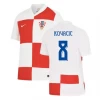 Camisola Futebol Croácia Kovacic #8 UEFA Euro 2024 Principal Homem Equipamento