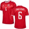 Camisola Futebol Dinamarca Christensen #6 UEFA Euro 2024 Principal Homem Equipamento