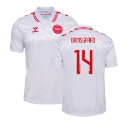 Camisola Futebol Dinamarca Damsgaard #14 UEFA Euro 2024 Alternativa Homem Equipamento