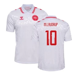 Camisola Futebol Dinamarca M.Laudrup #10 UEFA Euro 2024 Alternativa Homem Equipamento