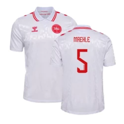 Camisola Futebol Dinamarca Maehle #5 UEFA Euro 2024 Alternativa Homem Equipamento