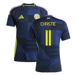 Camisola Futebol Escócia Christie #11 UEFA Euro 2024 Principal Homem Equipamento