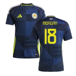 Camisola Futebol Escócia Morgan #18 UEFA Euro 2024 Principal Homem Equipamento