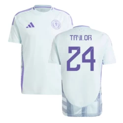 Camisola Futebol Escócia Taylor #24 UEFA Euro 2024 Alternativa Homem Equipamento